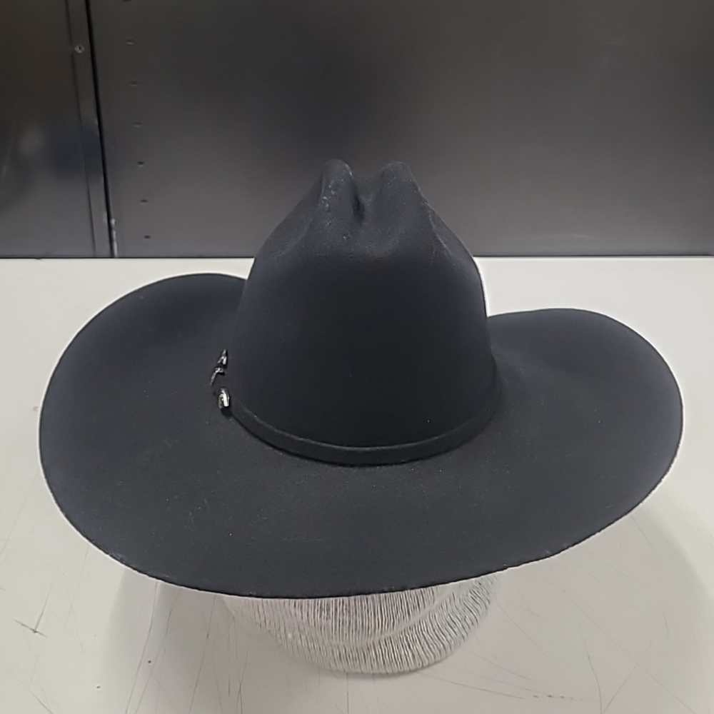 MHT  Texas RANGER Collection Cowboy Hat Black 3x Beaver Blend 55 Size 6 7/8 READ